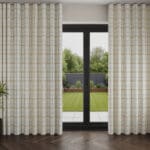 Laura Ashley Burford Check Ochre Wave Curtain