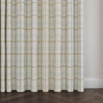 Laura Ashley Burford Check Ochre Wave Curtain