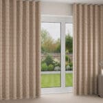 Laura Ashley Burnham Woven Truffle Wave Curtain