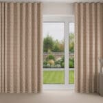 Laura Ashley Burnham Woven Truffle Wave Curtain
