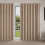 Laura Ashley Burnham Woven Truffle Wave Curtain