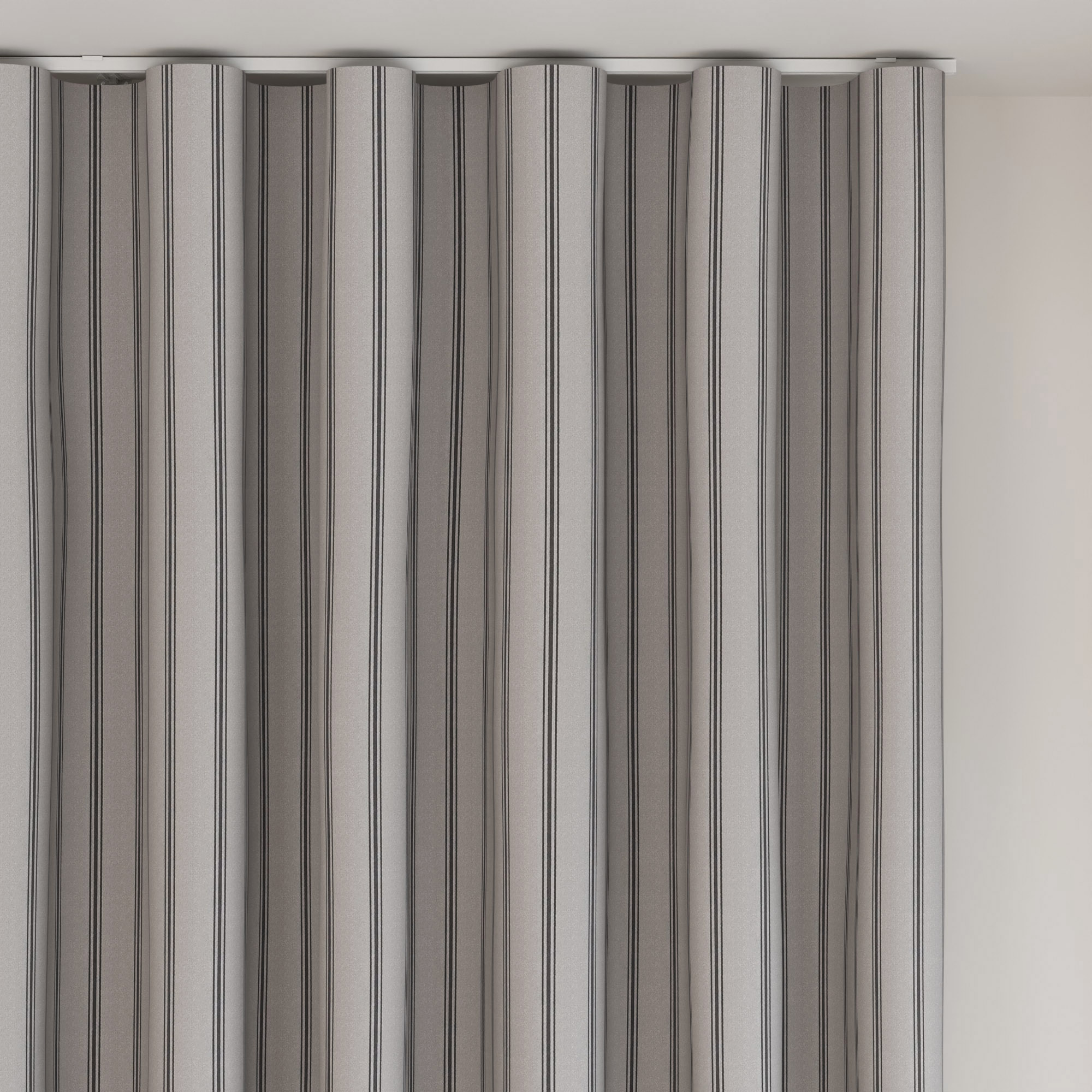 Laura Ashley Burnsall Stripe Moonbeam Wave Curtain - Image 6