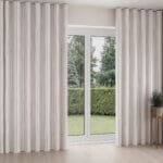 Laura Ashley Burnsall Stripe Mulberry Wave Curtain