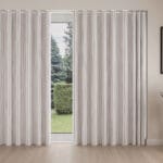 Laura Ashley Burnsall Stripe Mulberry Wave Curtain