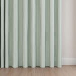 Laura Ashley Burnsall Stripe Smoke Green Wave Curtain
