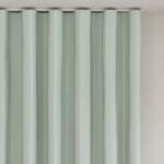 Laura Ashley Burnsall Stripe Smoke Green Wave Curtain