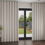Laura Ashley Burnsall Stripe White Sands Wave Curtain