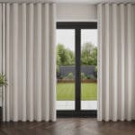 Laura Ashley Burnsall Stripe White Sands Wave Curtain