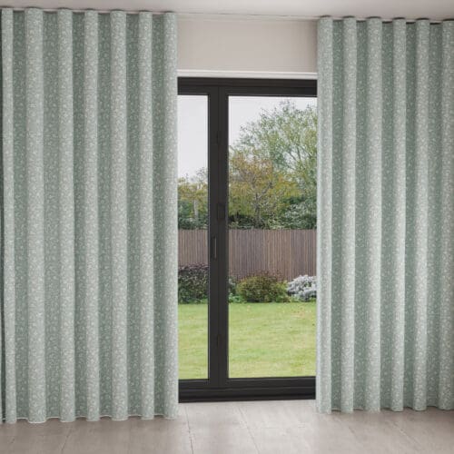 Laura Ashley Campion Duck Egg Wave Curtain