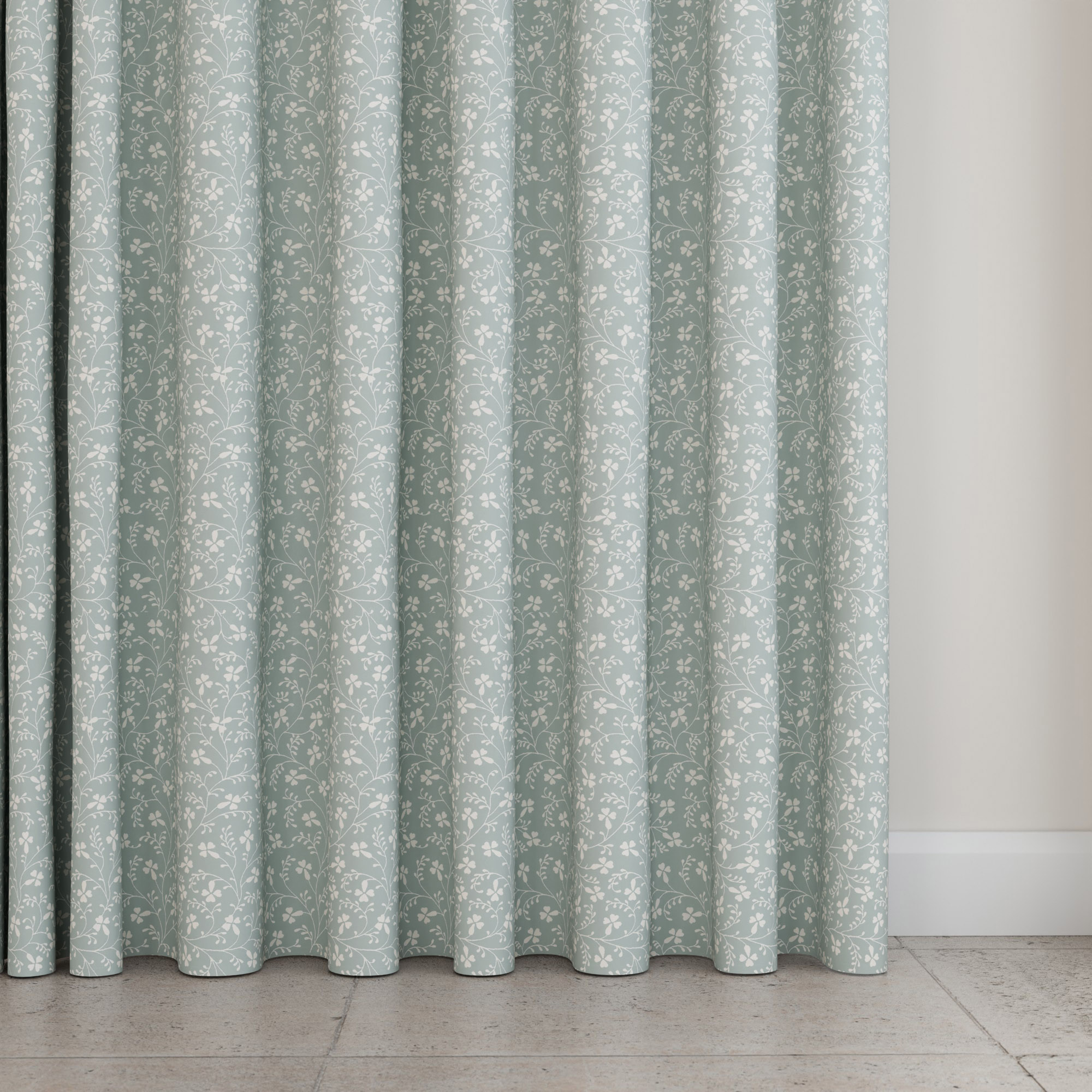 Laura Ashley Campion Duck Egg Wave Curtain - Image 5