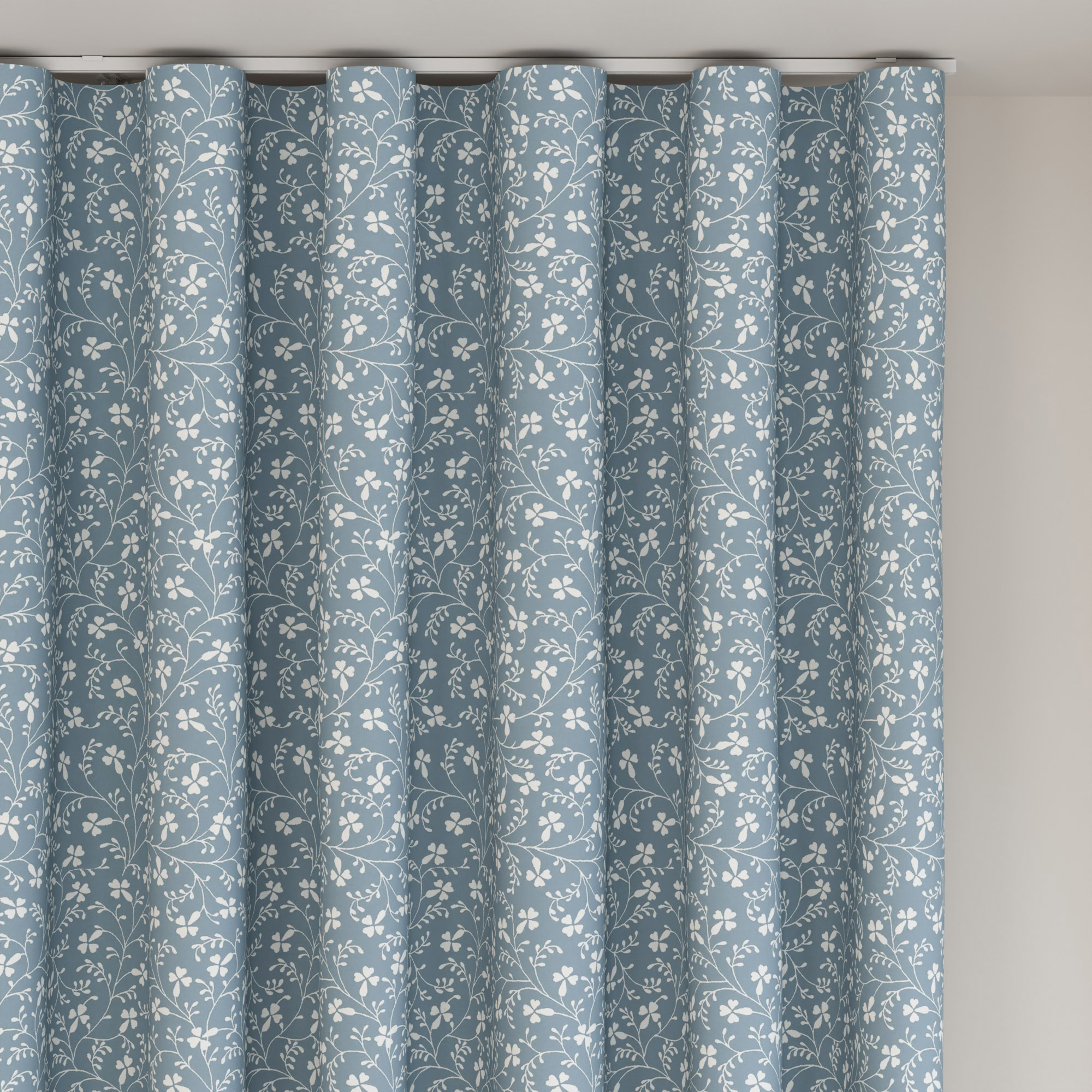 Laura Ashley Campion Newport Blue Wave Curtain - Image 6