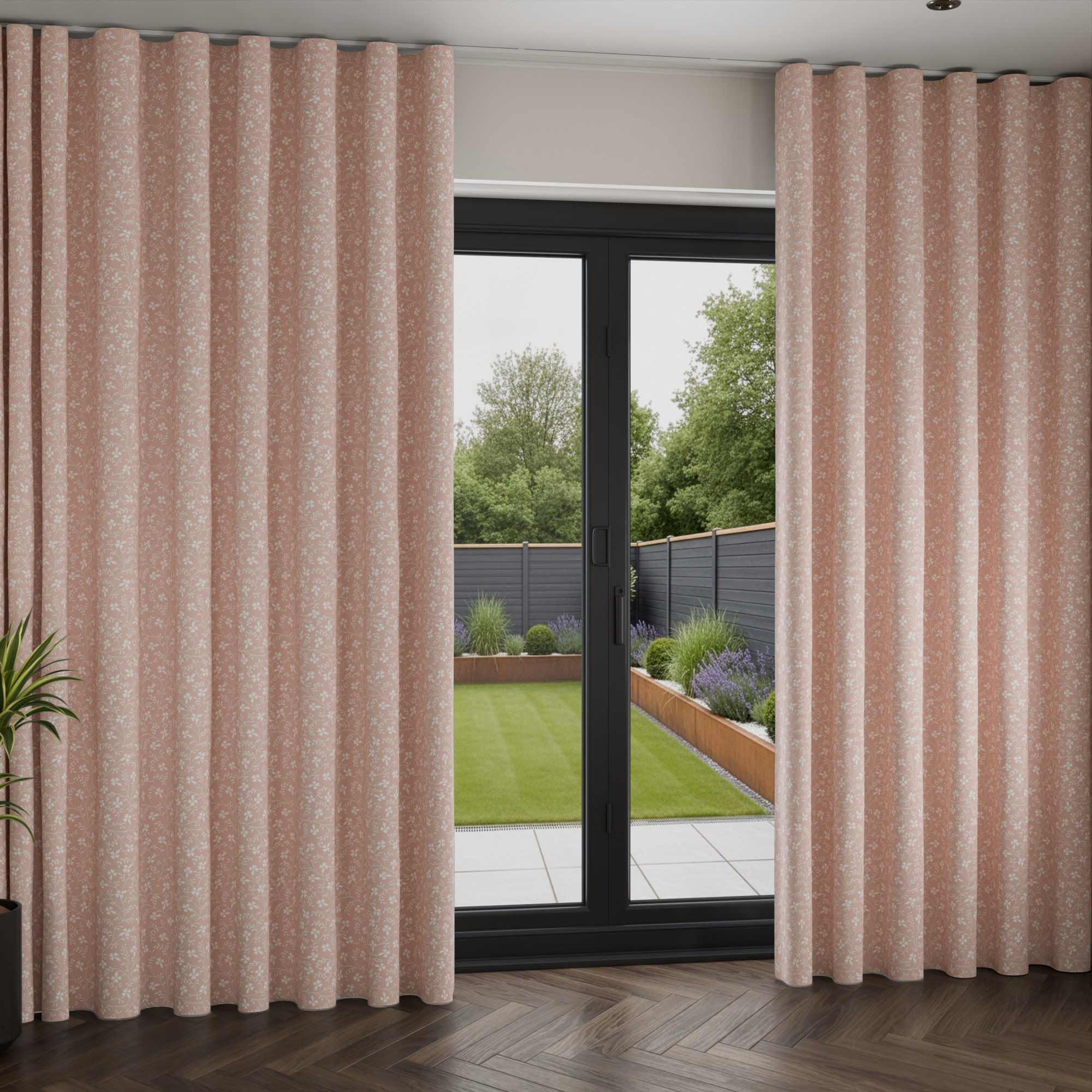 Laura Ashley Campion Plaster Wave Curtain