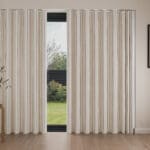 Laura Ashley Candy Stripe Apricot Wave Curtain