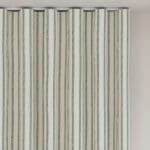 Laura Ashley Candy Stripe Bottle Green Wave Curtain
