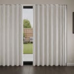 Laura Ashley Candy Stripe Dove Grey Wave Curtain