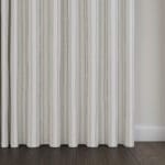 Laura Ashley Candy Stripe Dove Grey Wave Curtain