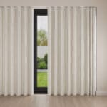 Laura Ashley Candy Stripe Pale Ochre Wave Curtain