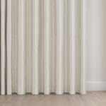 Laura Ashley Candy Stripe Pale Ochre Wave Curtain