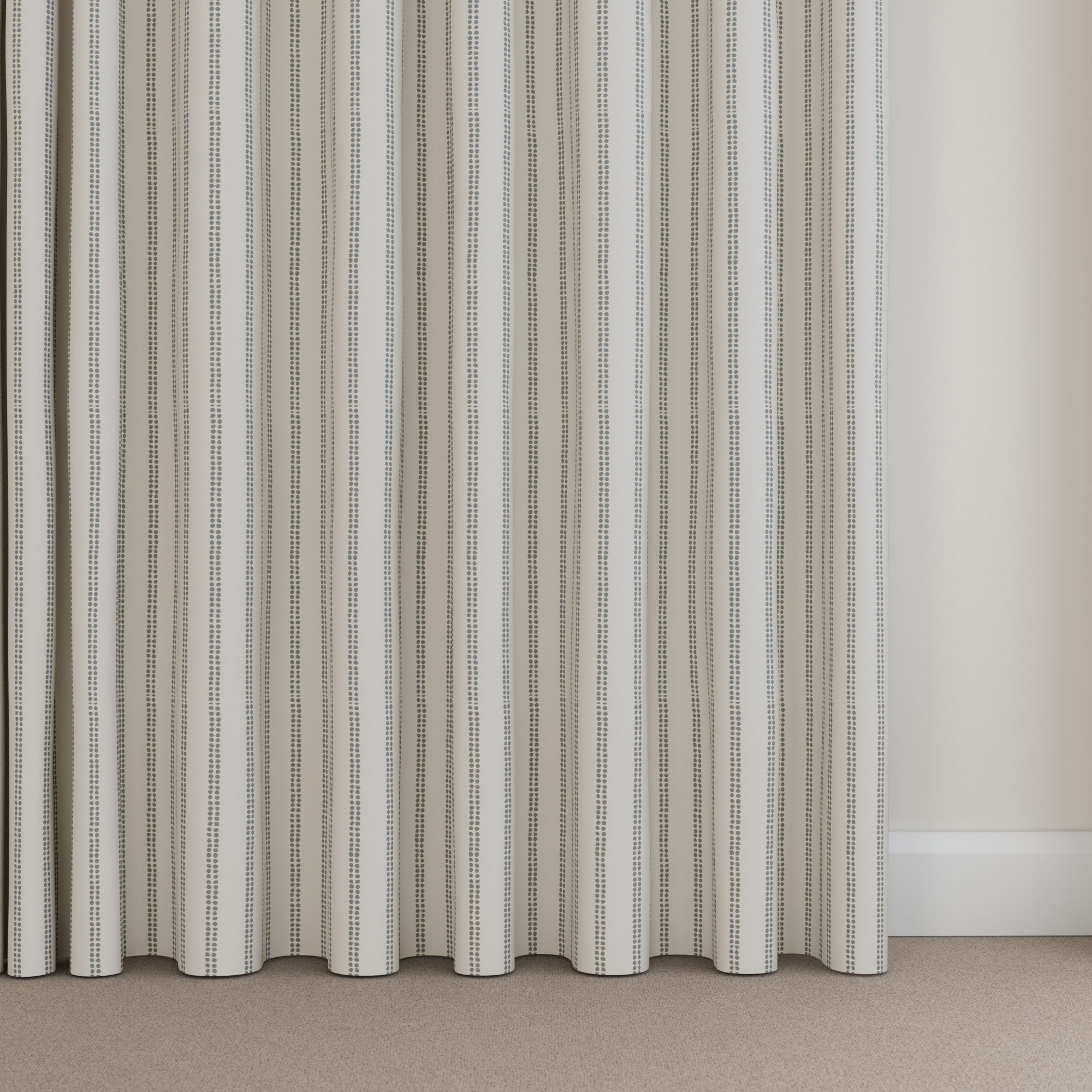Laura Ashley Candy Stripe Steel Wave Curtain - Image 5