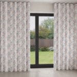 Laura Ashley Charlotte Coral Pink Wave Curtain