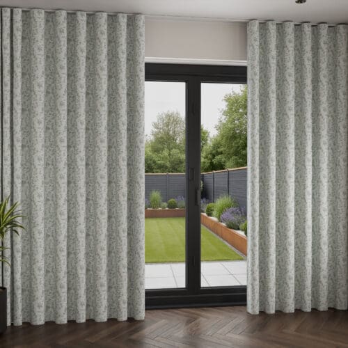 Laura Ashley Churchstroke Duckegg Wave Curtain