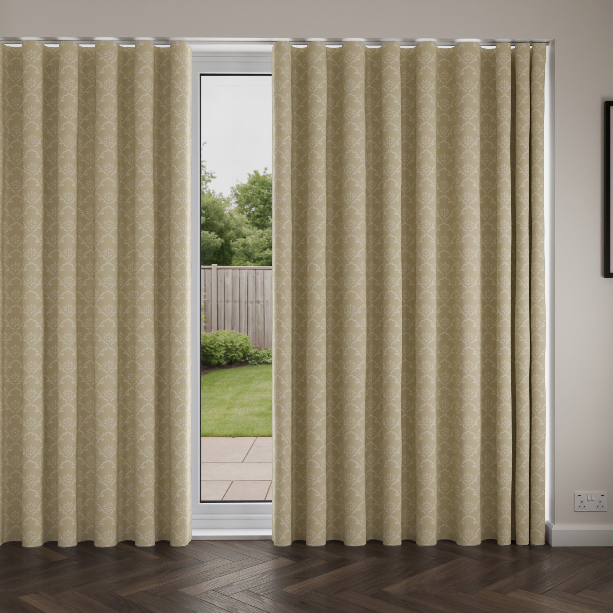 Laura Ashley Coralie Natural Wave Curtain - Image 4
