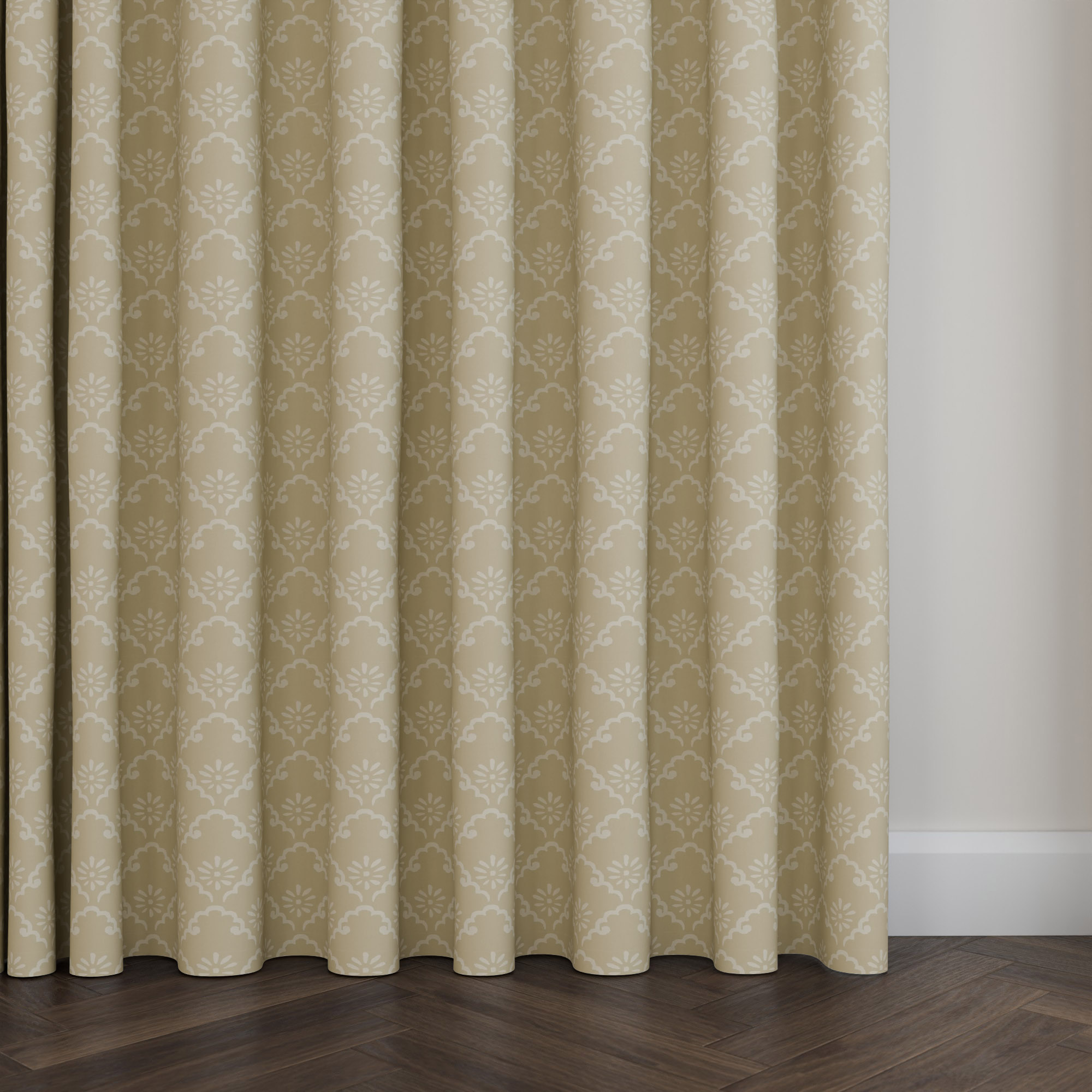 Laura Ashley Coralie Natural Wave Curtain - Image 5