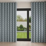 Laura Ashley Coralie Pale Seaspray Wave Curtain