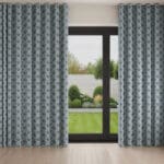Laura Ashley Coralie Pale Seaspray Wave Curtain