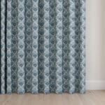 Laura Ashley Coralie Pale Seaspray Wave Curtain