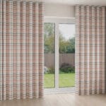 Laura Ashley Cove Check Blush Wave Curtain