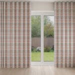 Laura Ashley Cove Check Blush Wave Curtain