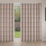 Laura Ashley Cove Check Blush Wave Curtain