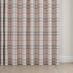 Laura Ashley Cove Check Blush Wave Curtain