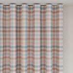 Laura Ashley Cove Check Blush Wave Curtain