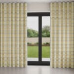 Laura Ashley Cove Check Ochre Wave Curtain