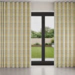 Laura Ashley Cove Check Ochre Wave Curtain