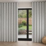 Laura Ashley Dee Slate White Wave Curtain