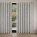 Laura Ashley Dee Slate White Wave Curtain