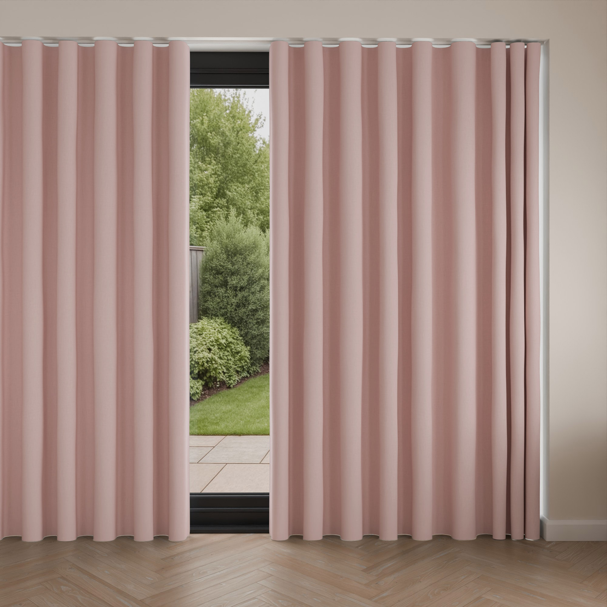 Laura Ashley Easton Blush Wave Curtain - Image 4