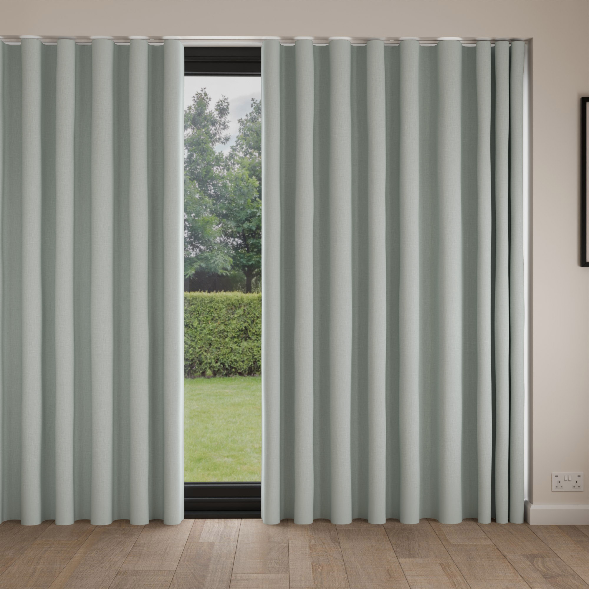 Laura Ashley Easton Duck Egg Wave Curtain - Image 4