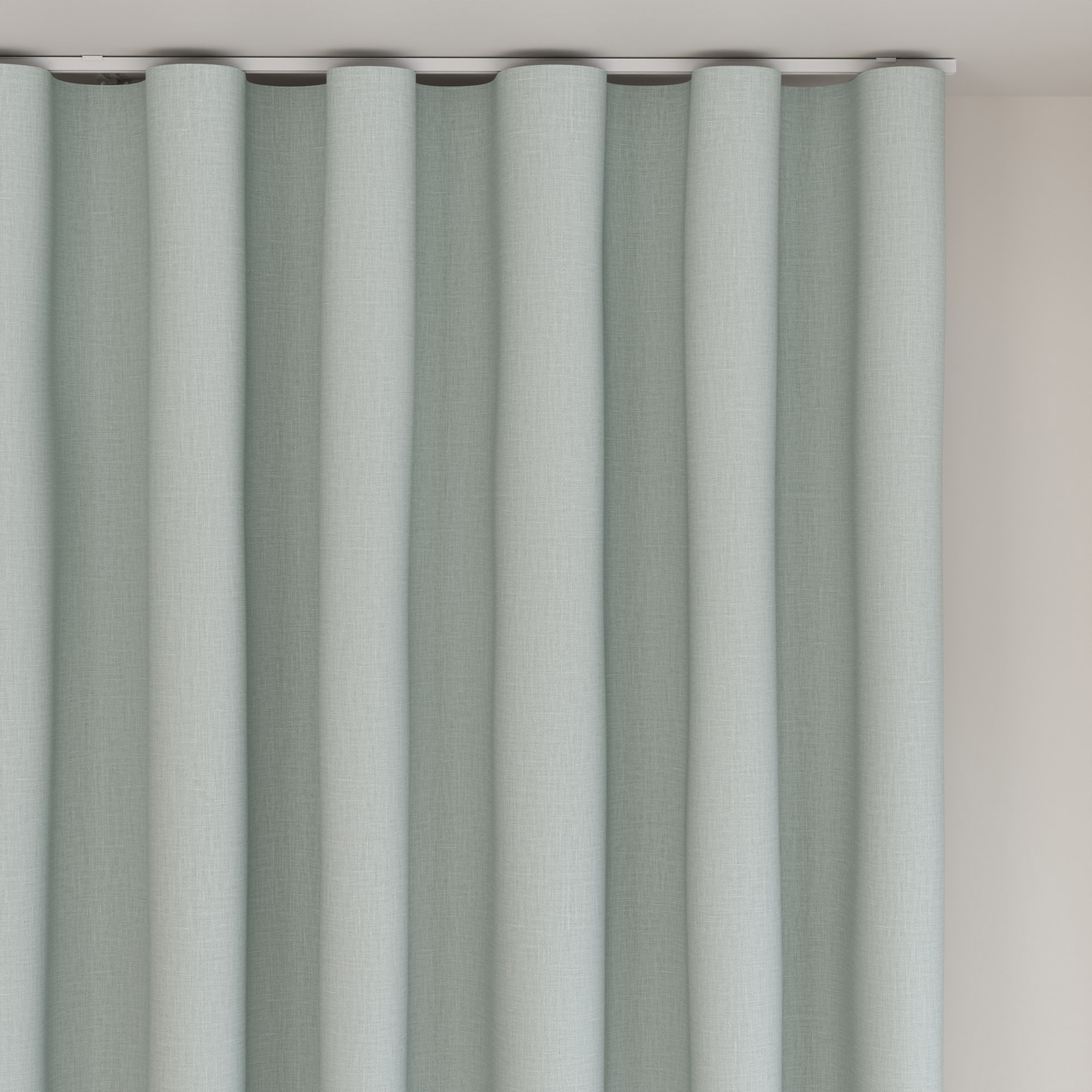 Laura Ashley Easton Duck Egg Wave Curtain - Image 6