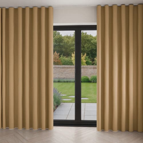 Laura Ashley Easton Gold Wave Curtain
