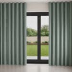Laura Ashley Easton Grey Green Wave Curtain