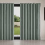 Laura Ashley Easton Grey Green Wave Curtain