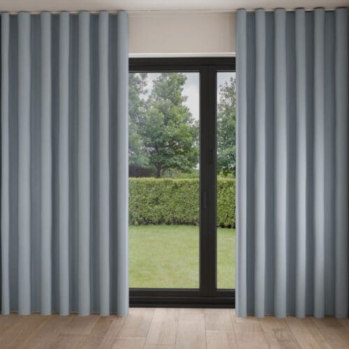 Laura Ashley Easton Pale Seaspray Wave Curtain