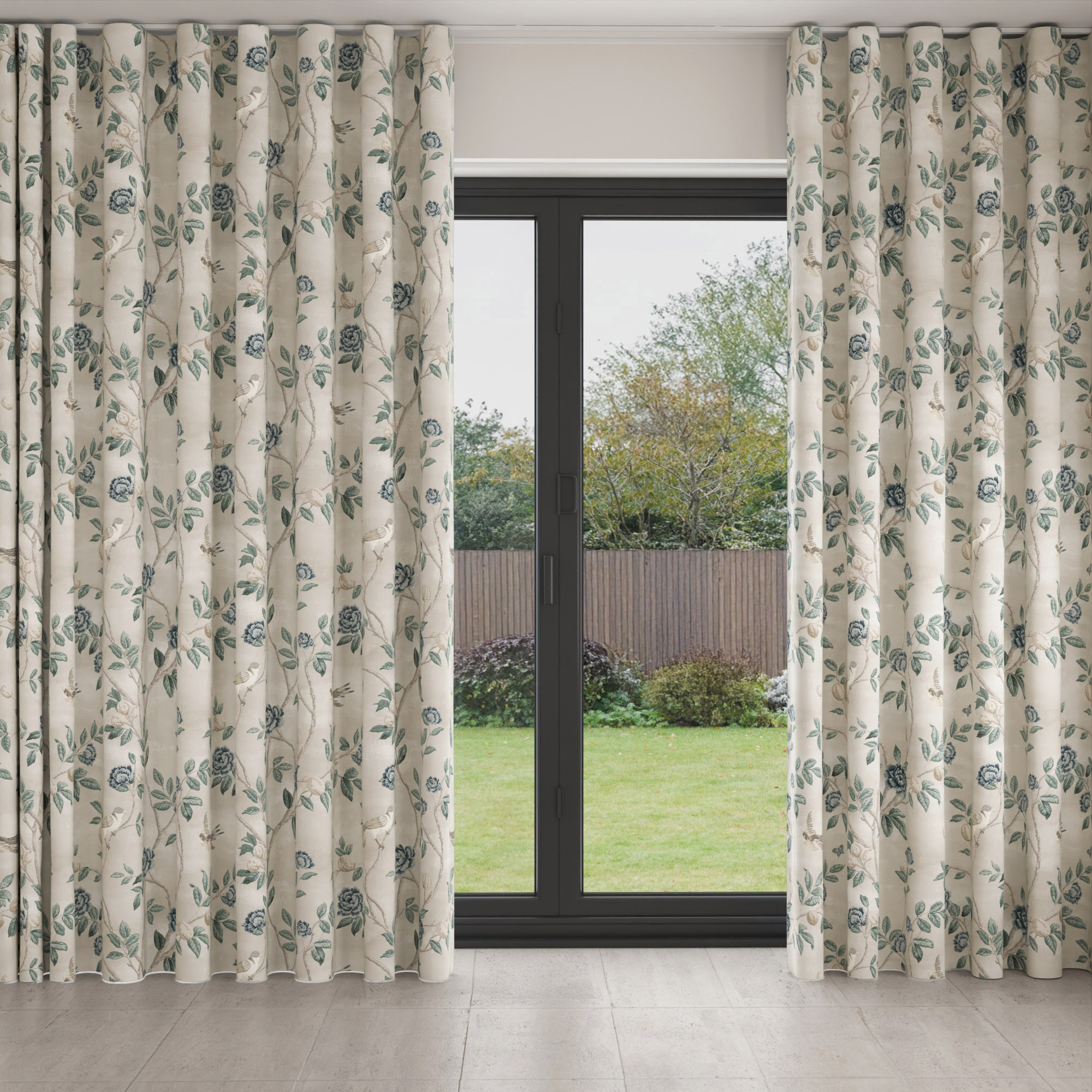 Laura Ashley Eglantine Seaspray Wave Curtain - Image 3