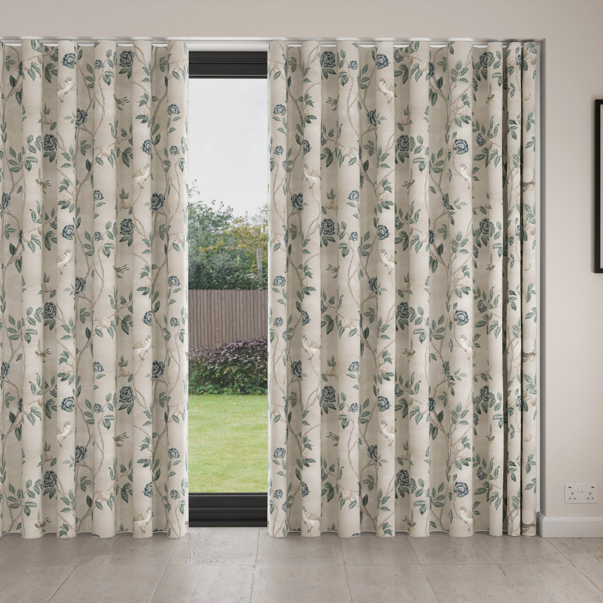 Laura Ashley Eglantine Seaspray Wave Curtain - Image 4