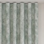 Laura Ashley Eglantine Silhouette Woven Smoke Green Wave Curtain