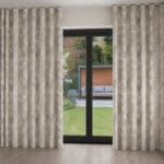 Laura Ashley Eglantine Silhouette Woven White Sands Wave Curtain
